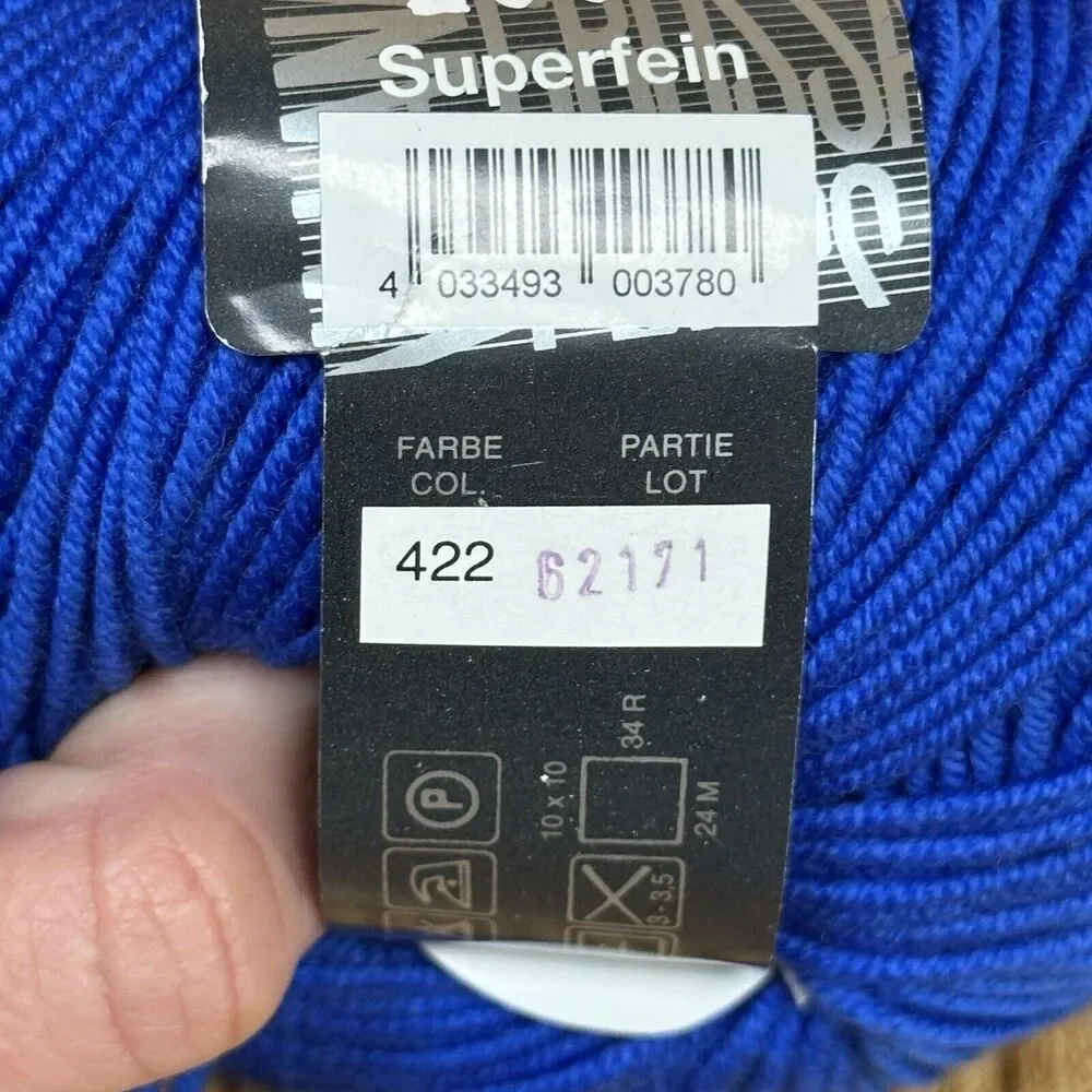 Lana Grossa Cool Wool Merino 2000 Yarn‎ Superwash Sport Color #422 67 Grams